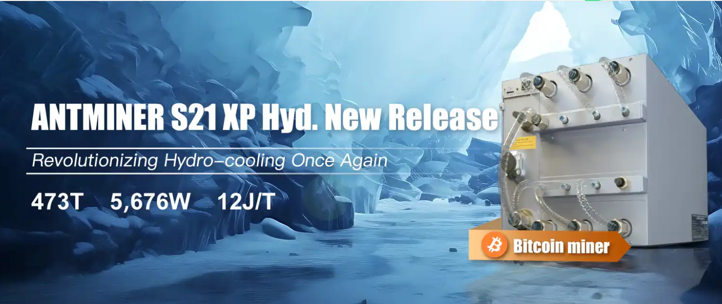 Bitmain lanceert ANT S21 XP HYD-473T: 's werelds meest efficiënte BTC-mijnwerker met 473e/s & record 12J/Th Energy Ratio